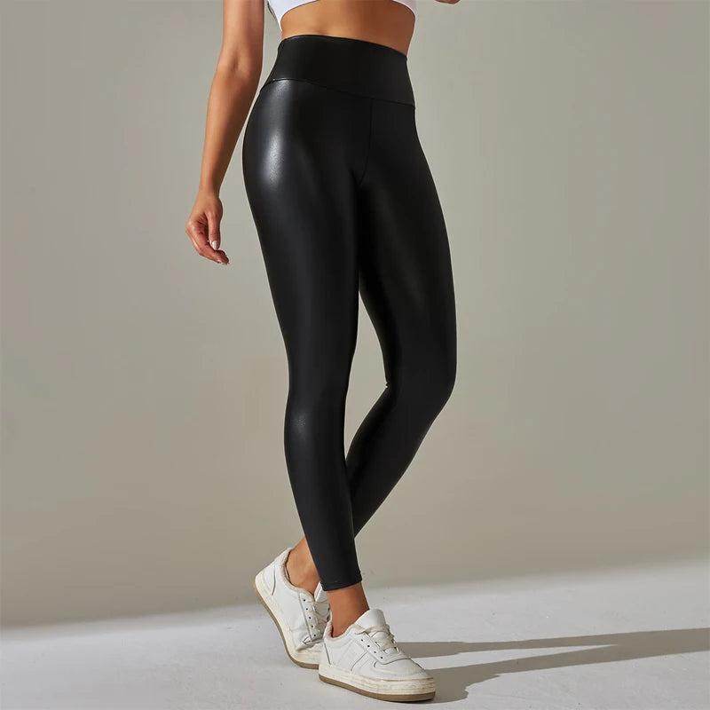 Leggings diseño en cuero